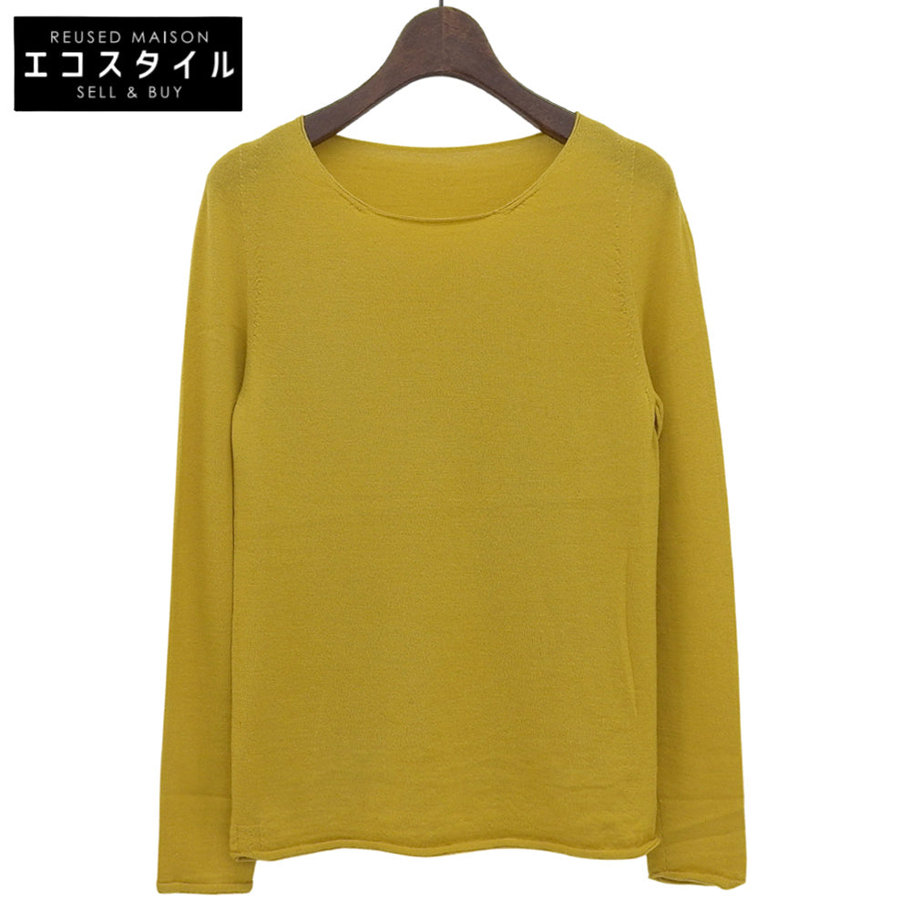 Like New Itoiori CHAUSU Sweater Tops Women's Cashmere 100% Yellow 1 13IT-AC6001 Tops 1 Women's