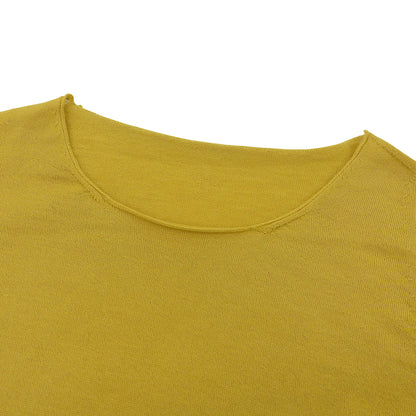 Like New Itoiori CHAUSU Sweater Tops Women's Cashmere 100% Yellow 1 13IT-AC6001 Tops 1 Women's