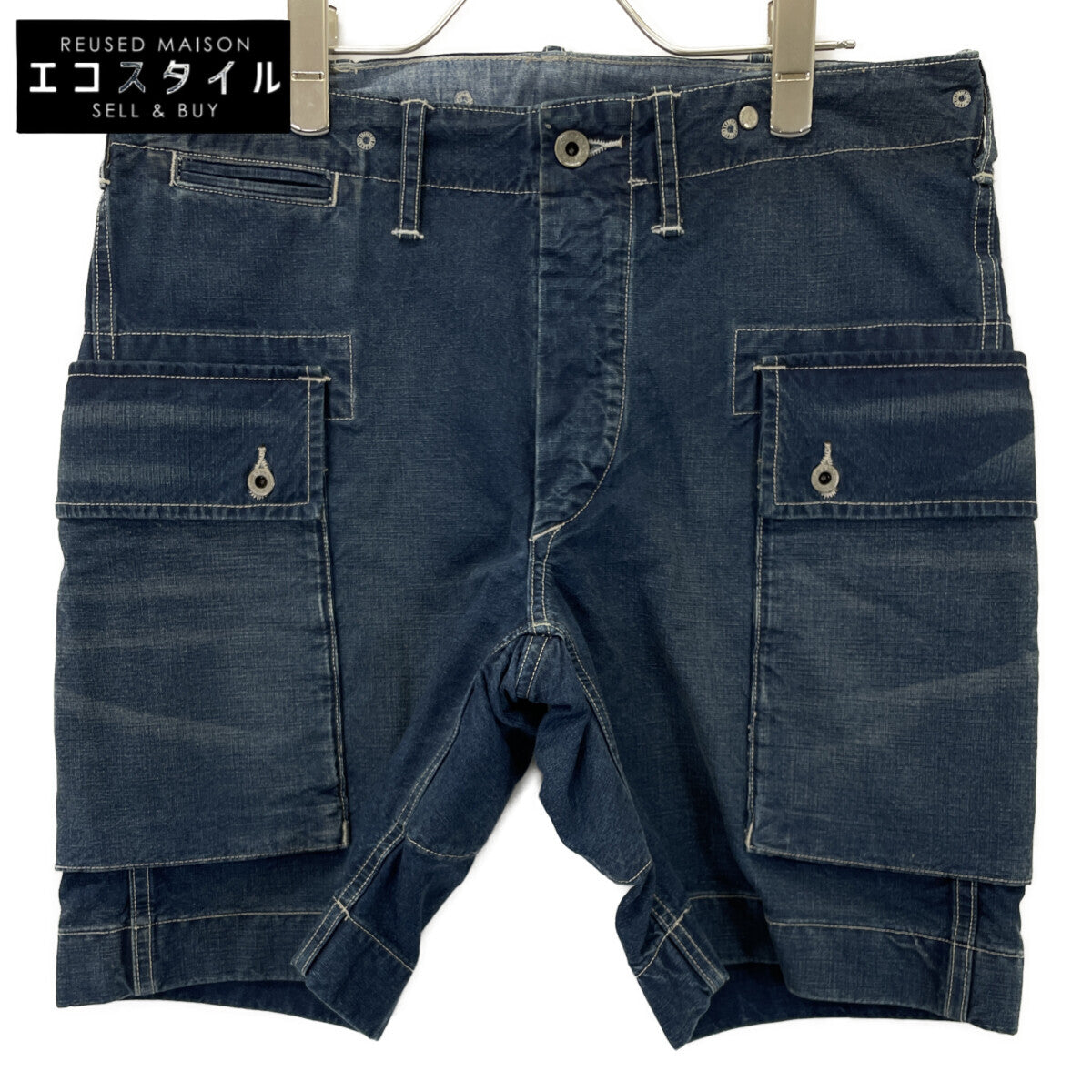 RRL Double RL Indigo Denim Cargo Shorts Bottoms
