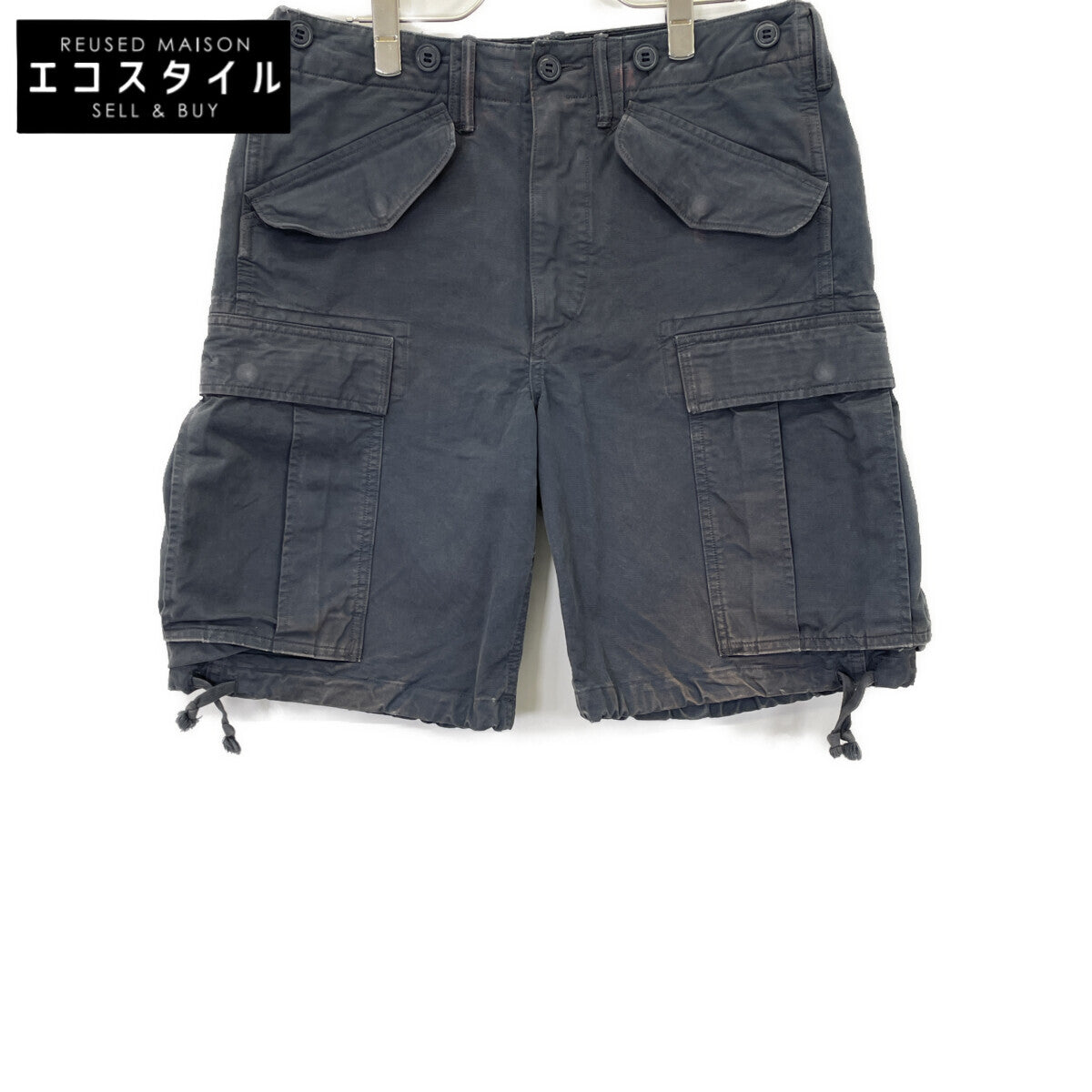 RRL Indigo Dyed M-51 Cargo Shorts Navy