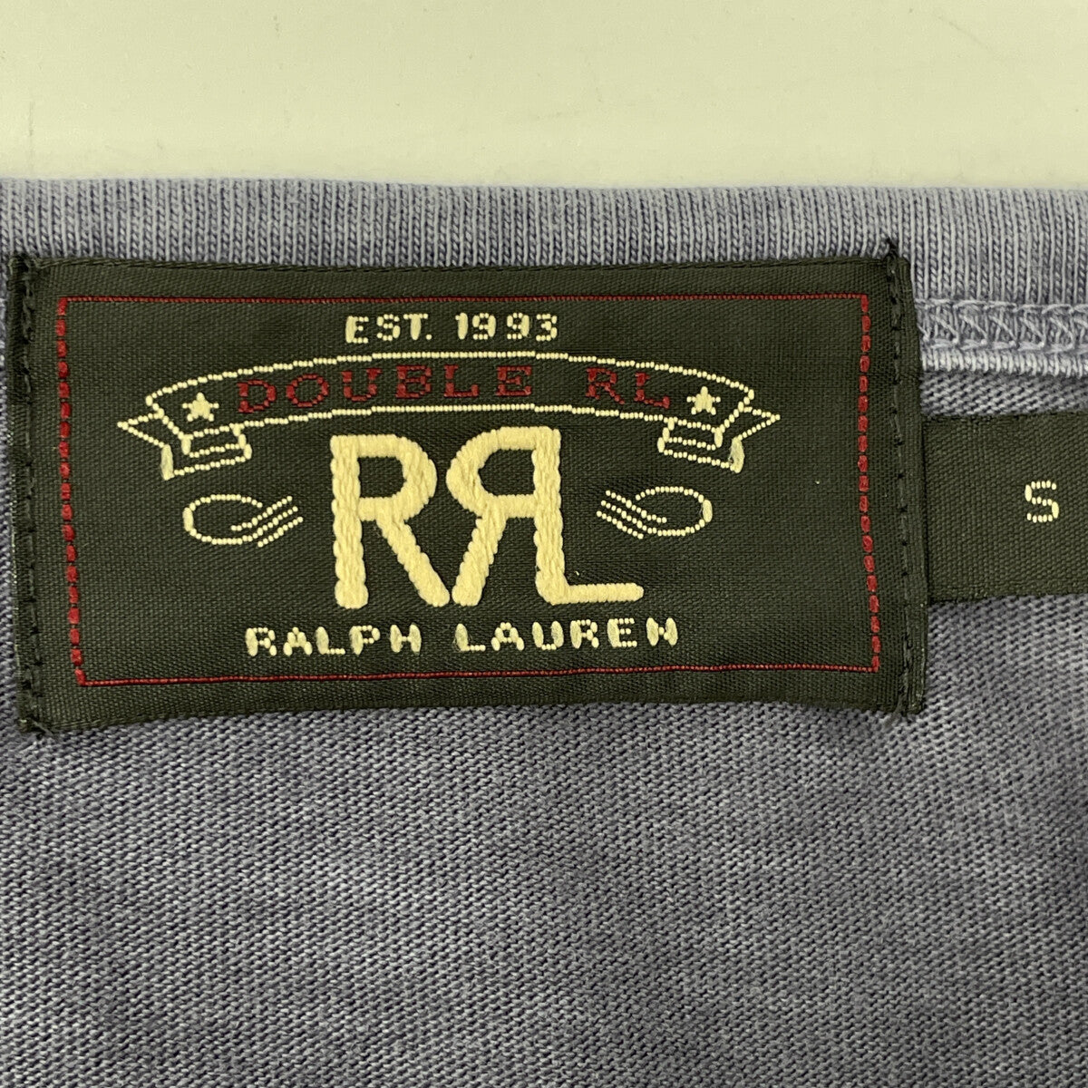 RRL 双R标 紫色×黄色 老鹰船锚 短袖T恤 上衣