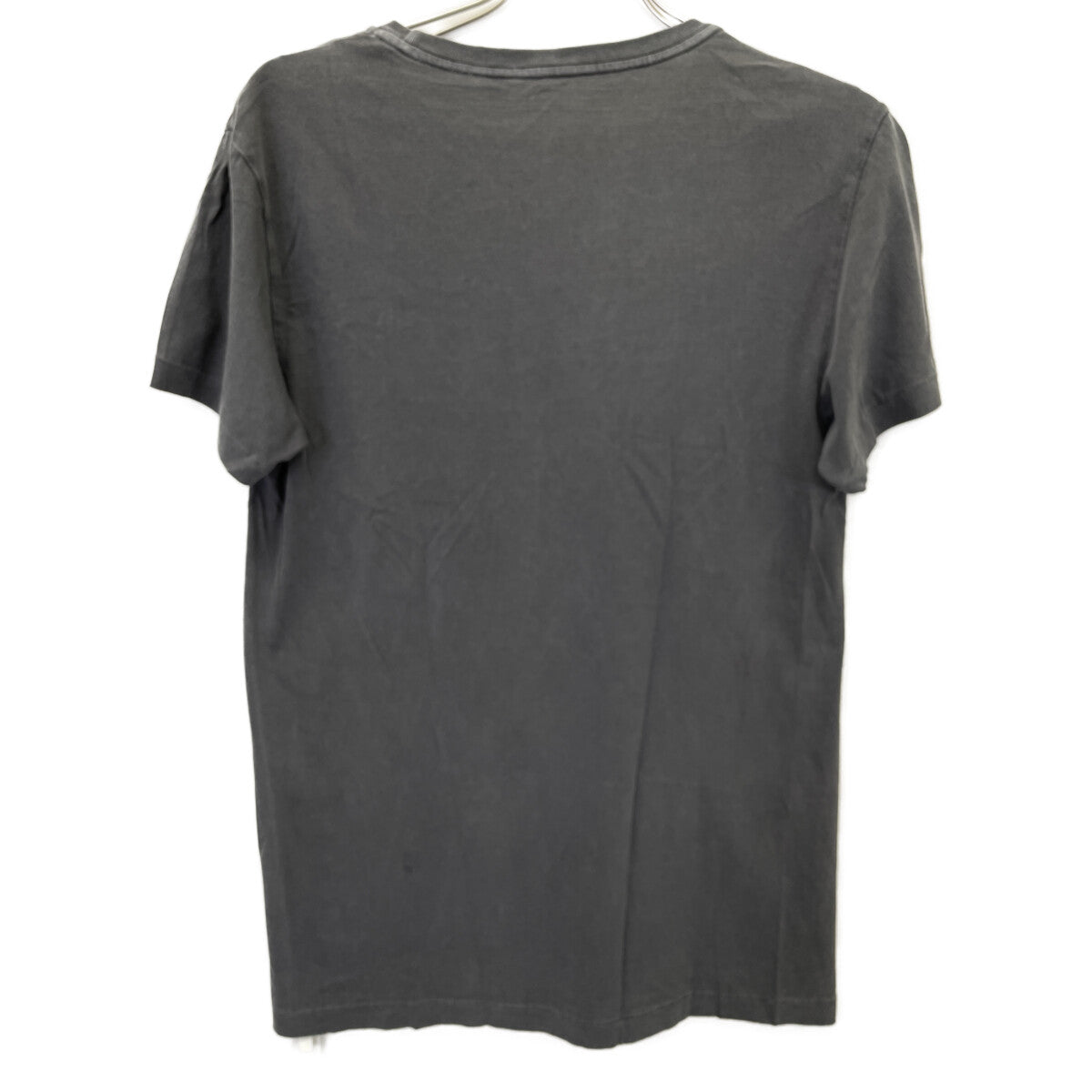 RRL Double RL Gray x Black Logo Short Sleeve T-Shirt Tops S Men's