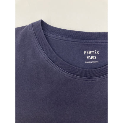 HERMES H-logo Embroidered Pocket T-Shirt Top