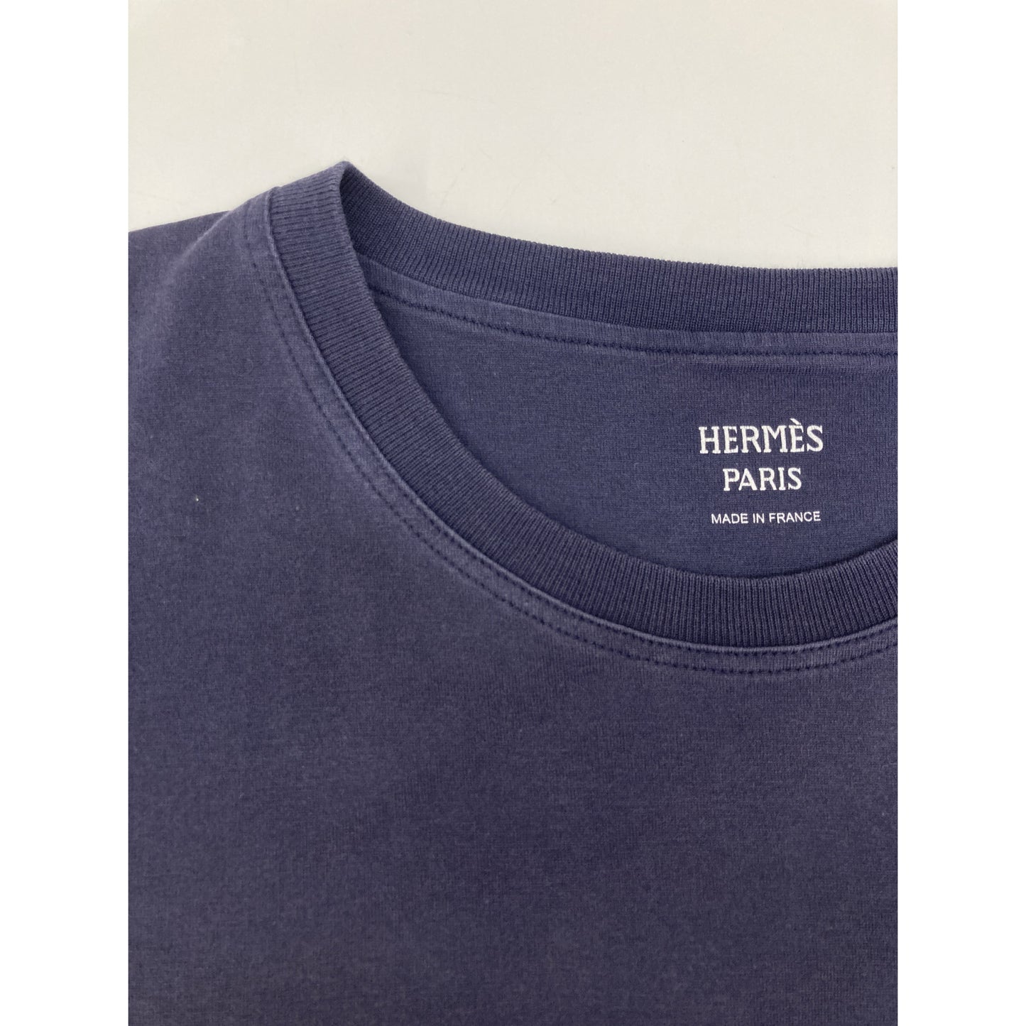 HERMES エルメス Hロゴ刺繍ポケット Tシャツ トップス