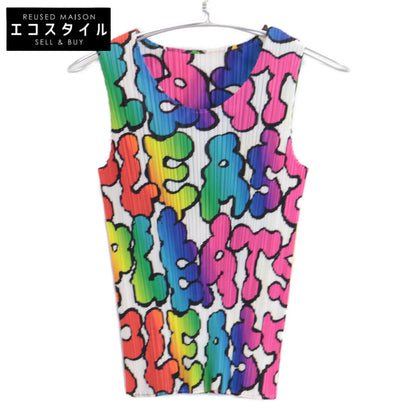 PLEATS PLEASE 三宅一生 07AW PP73-JK931 彩虹标志 无袖上衣