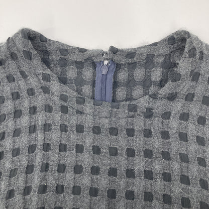 Haat Grey HA83FH612 Wool Blend Check Dress 3 Women's