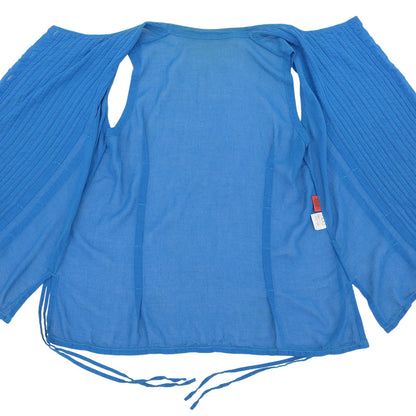 Haat Heart Rayon Blend Stripe Sleeveless Shirt Top Women's Blue 2 HA53FJ617 Top