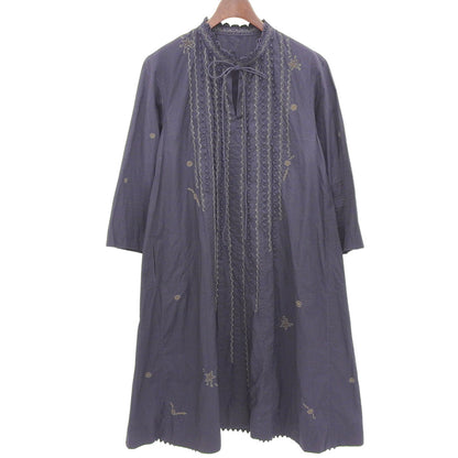 Excellent Condition Cotton Embroidered Long Sleeve Dress Women's Purple HA82FH511 Dress Size 2 Women's