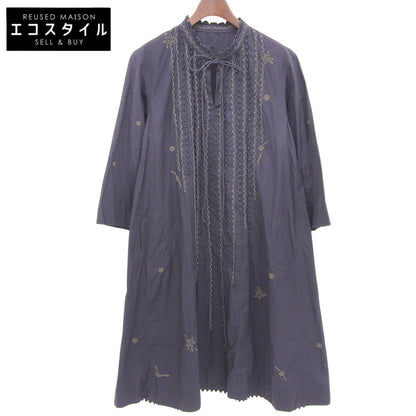 Excellent Condition Cotton Embroidered Long Sleeve Dress Women's Purple HA82FH511 Dress Size 2 Women's