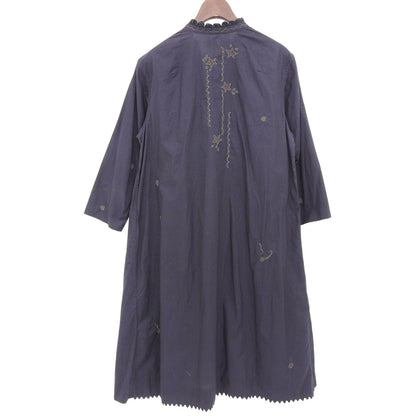 Excellent Condition Cotton Embroidered Long Sleeve Dress Women's Purple HA82FH511 Dress Size 2 Women's
