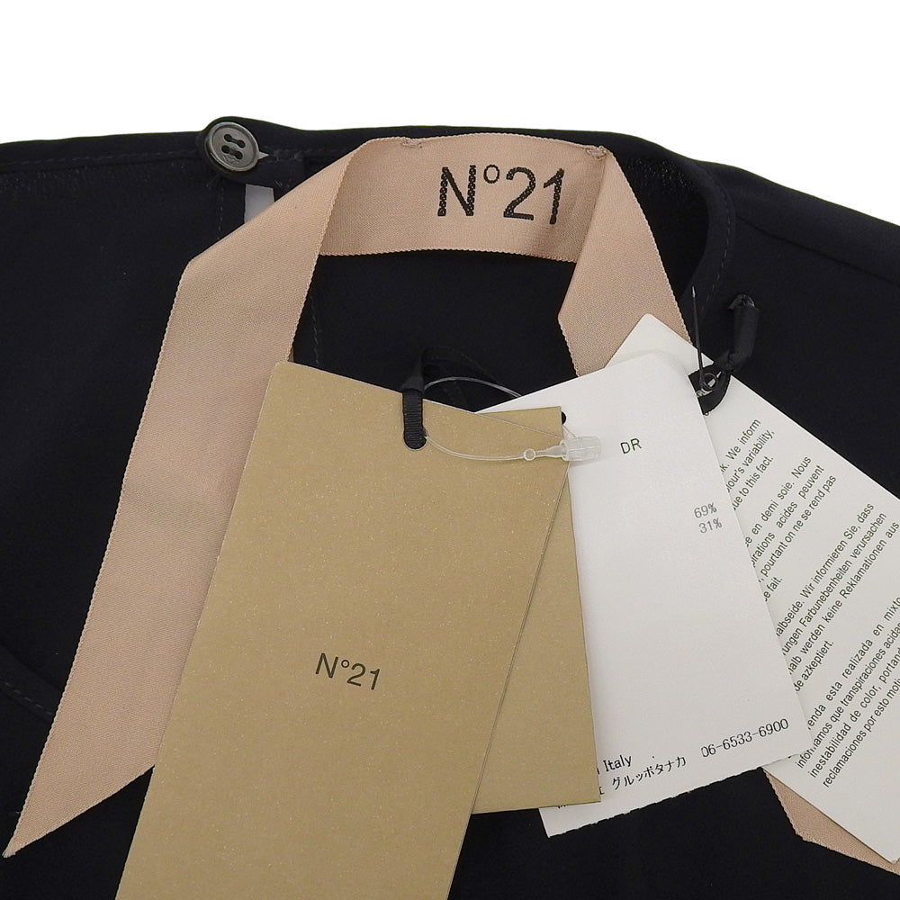 N°21 Numero Ventuno Excellent Condition Silk Blend Dress Women's Navy 36 Dress