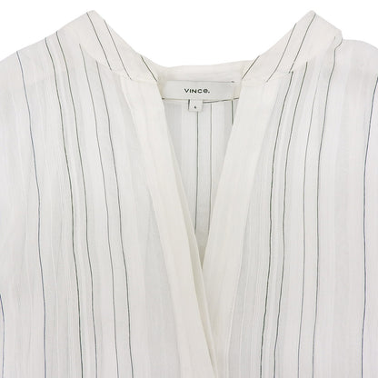 VINCE. 文斯 美品 Drapey Stripe Tiered Dress 连衣裙 女式 白色 6 连衣裙