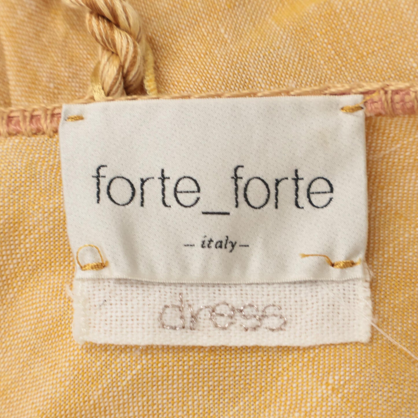 forte forte フォルテ フォルテ 米色 亚麻 腰带无袖连衣裙 连衣裙