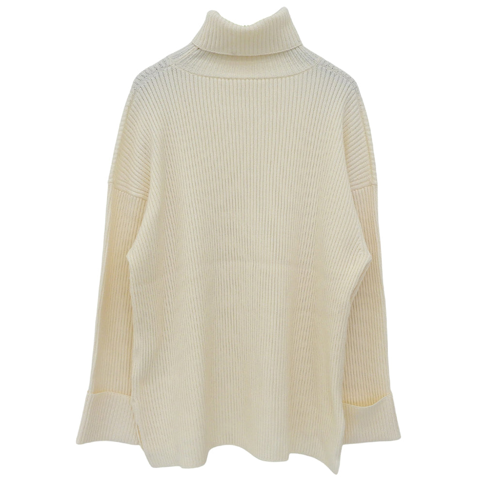 BALLSEY BALLSEY excellent-condition links-rib turtleneck pullover women's ivory S tops