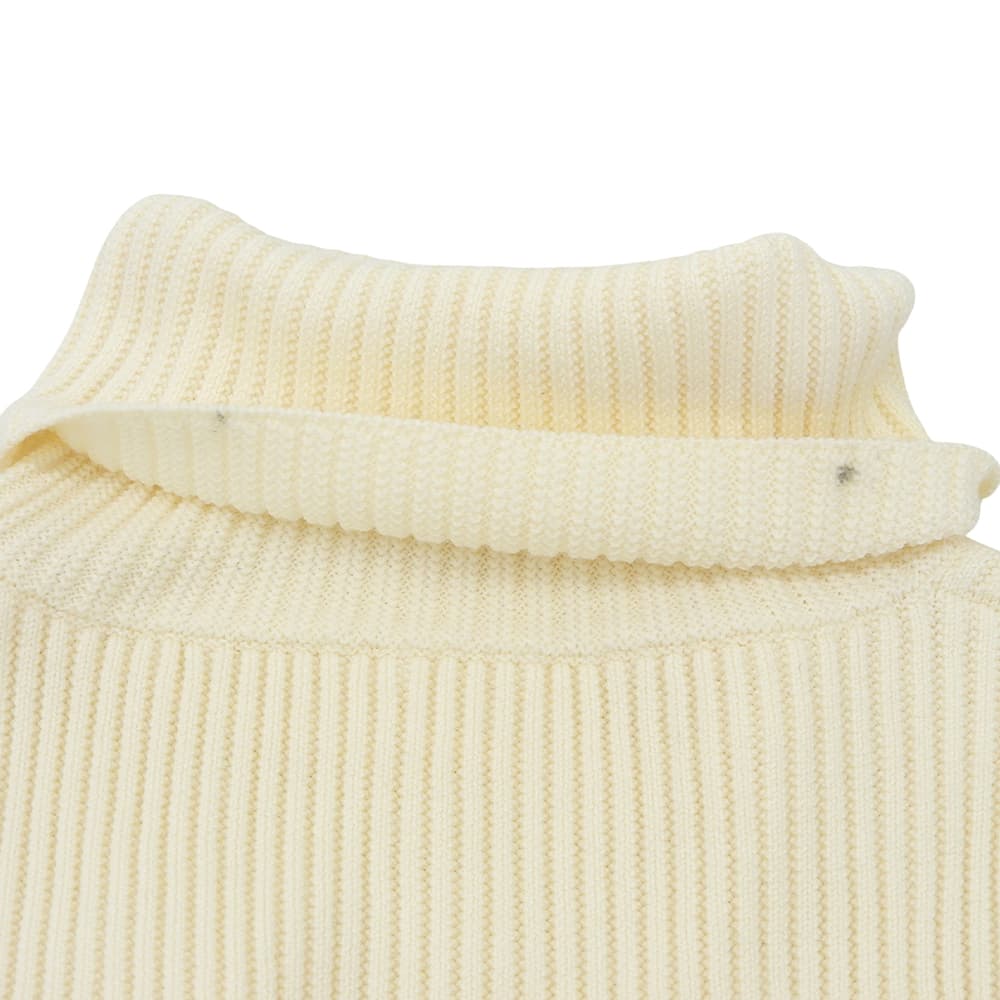 BALLSEY BALLSEY excellent-condition links-rib turtleneck pullover women's ivory S tops
