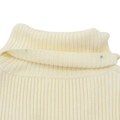 BALLSEY BALLSEY excellent-condition links-rib turtleneck pullover women's ivory S tops