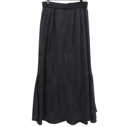 Excellent condition, patterned mermaid skirt with slit, women's, black, size 36, 233JLE. Skirt, size 36, women's