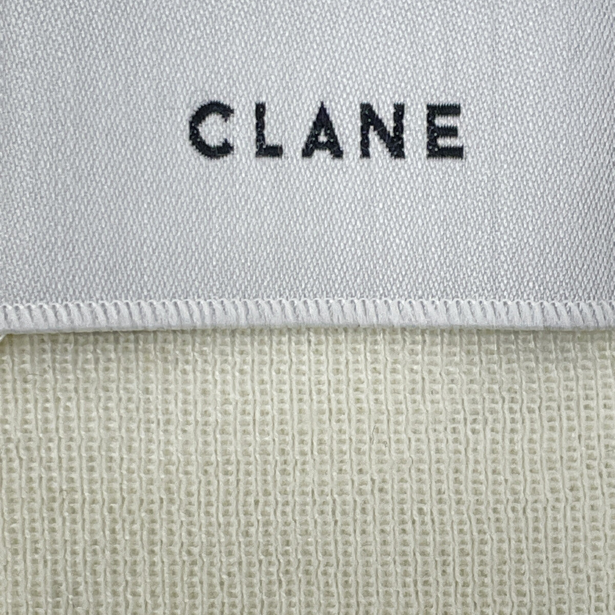 CLANE CLANE 象牙色 V领 针织上衣
