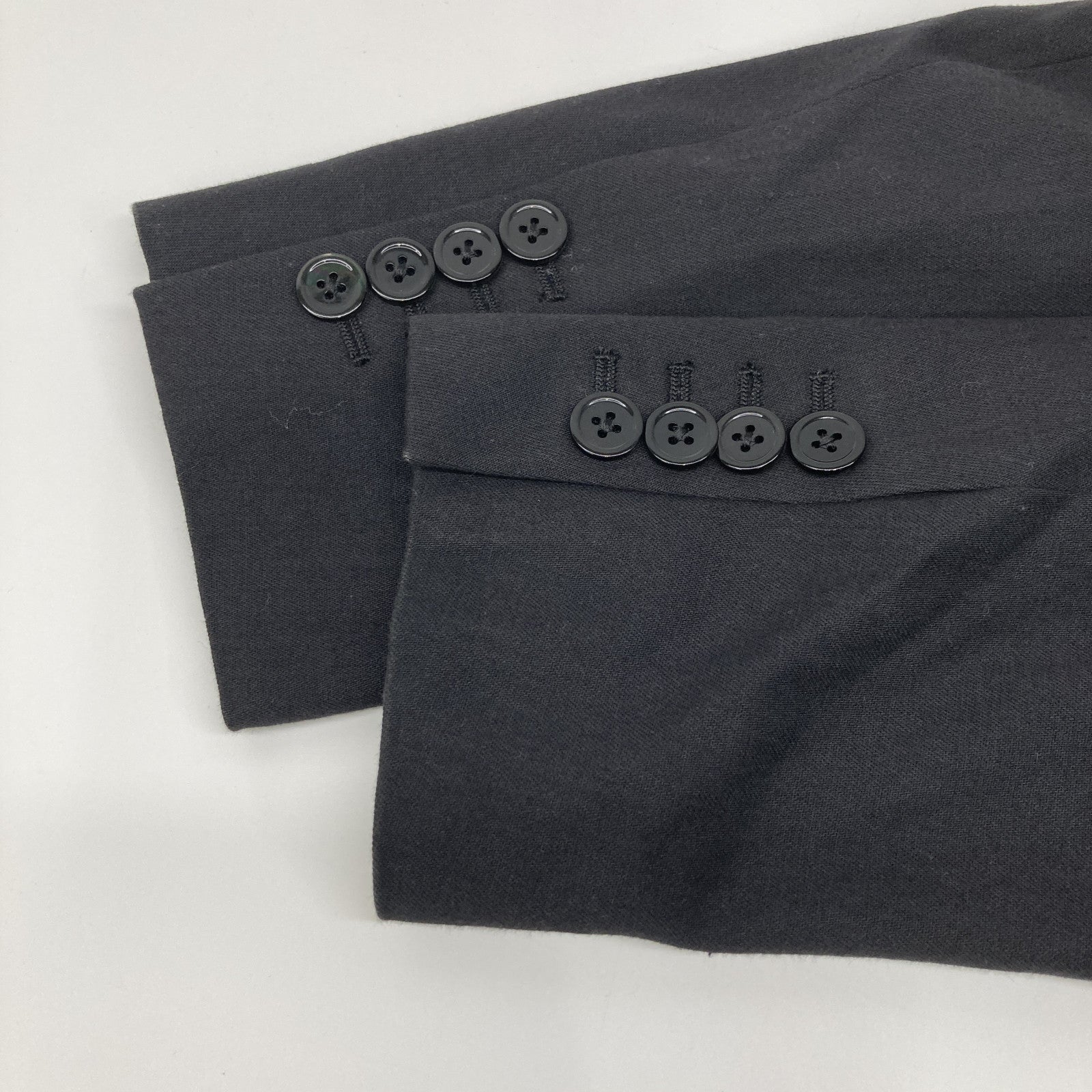 19AW Black Peaked Lapel Double-Breasted Jacket 44 Men's