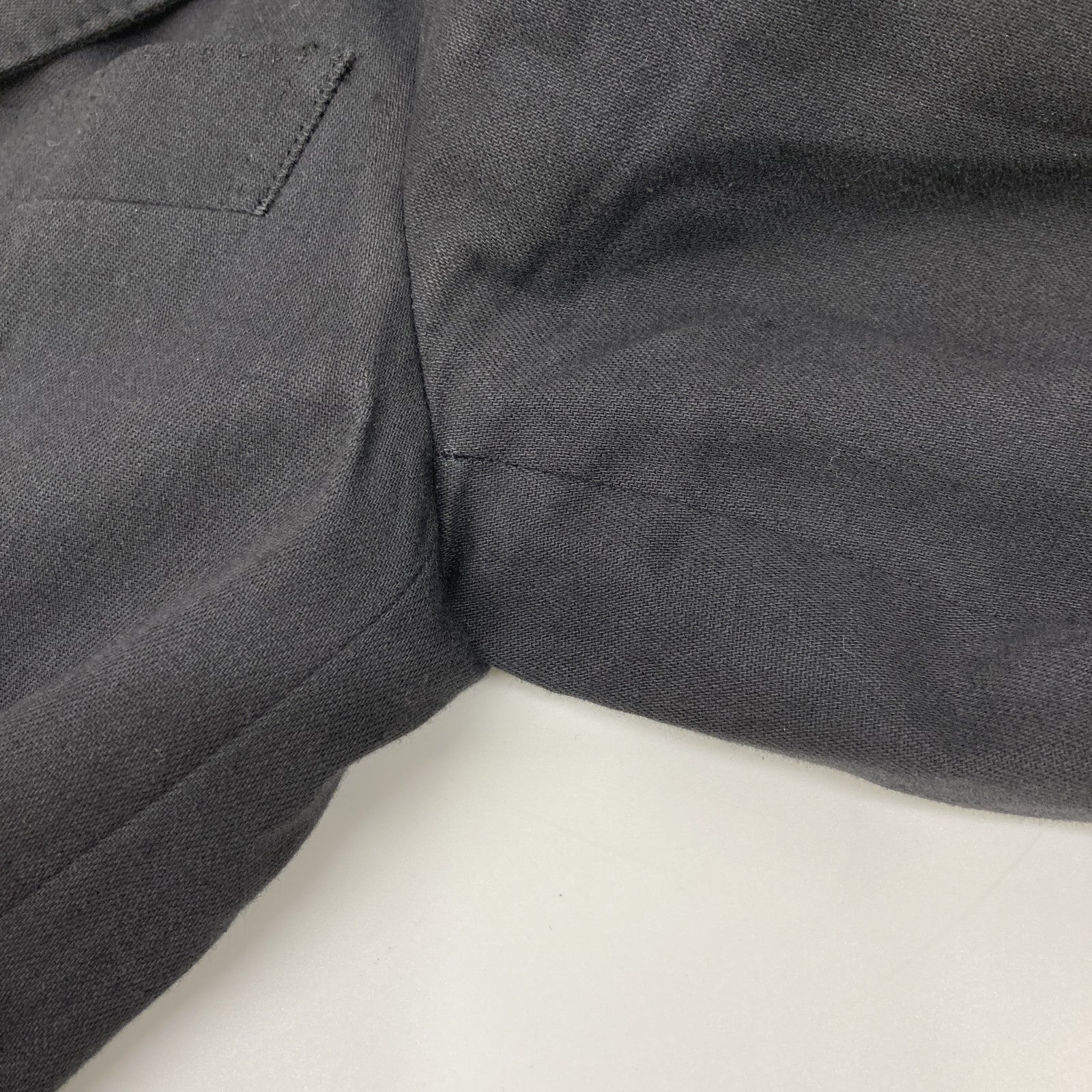 19AW Black Peaked Lapel Double-Breasted Jacket 44 Men's