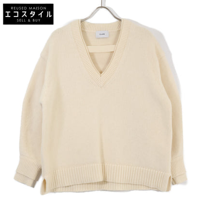 CLANE クラネ 17105-2442 24AW ベージュ 2WAY ネック オーバーニット トップス