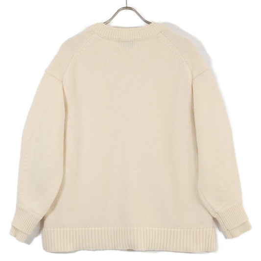 17105-2442 24AW ﾍﾞｰｼﾞｭ 2WAY ﾈｯｸ ｵｰﾊﾞｰﾆｯﾄ トップス 1 レディース