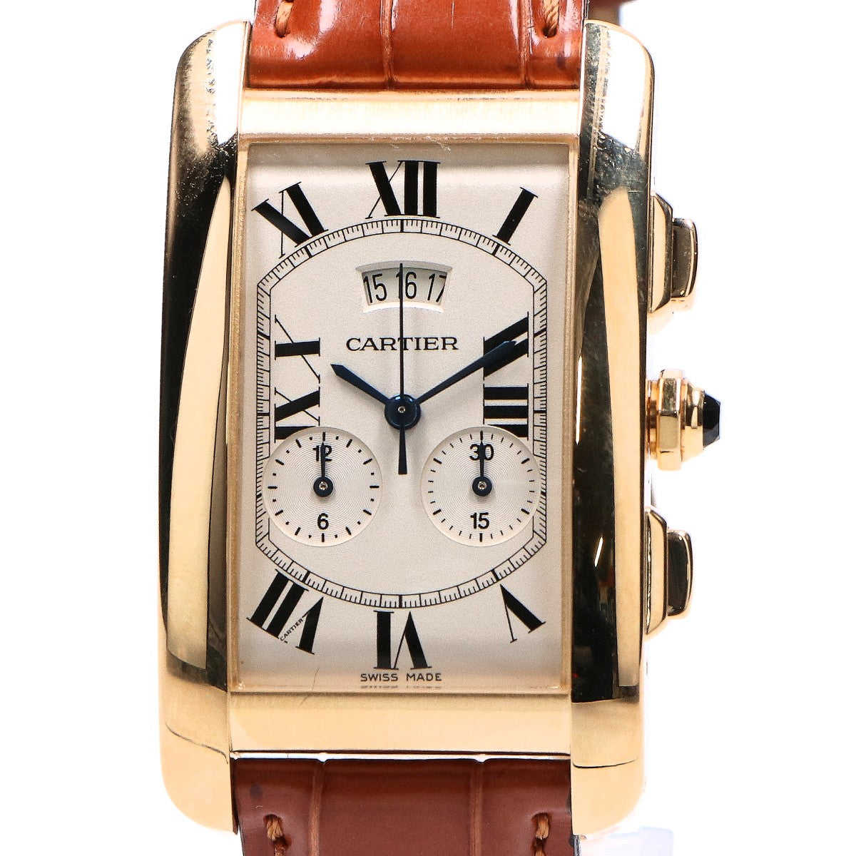Cartier 卡地亚 W2605856 750 QZ 坦克美国系列腕表 大号款