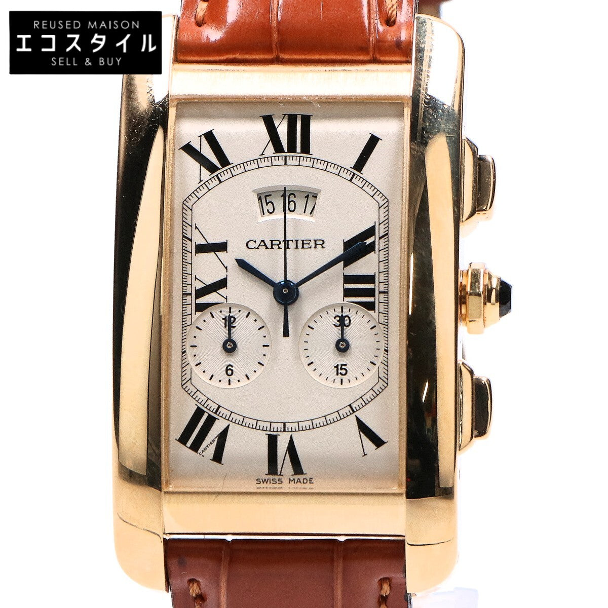 Cartier 卡地亚 W2605856 750 QZ 坦克美国系列腕表 大号款