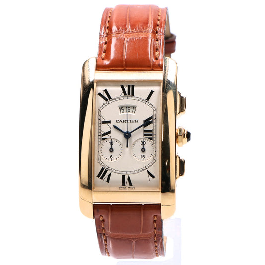 Cartier カルティエ W2605856 750 QZ タンク アメリカン ウォッチラージモデル 腕時計