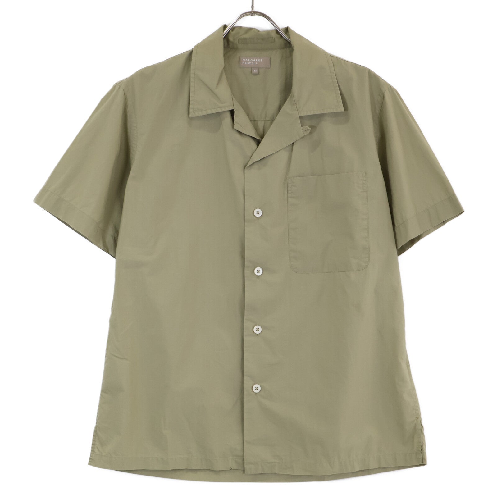 579-8150060 Cotton Open-Collar Short-Sleeve Shirt/Top M Women's