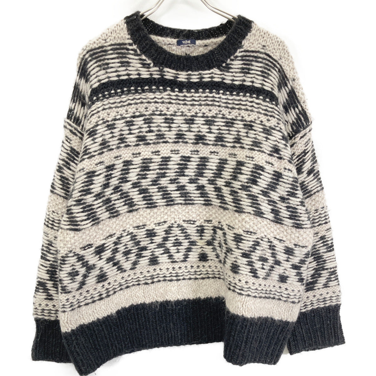 YLEVE イレーヴ HAND JACQUARD PULLOVER ニット トップス