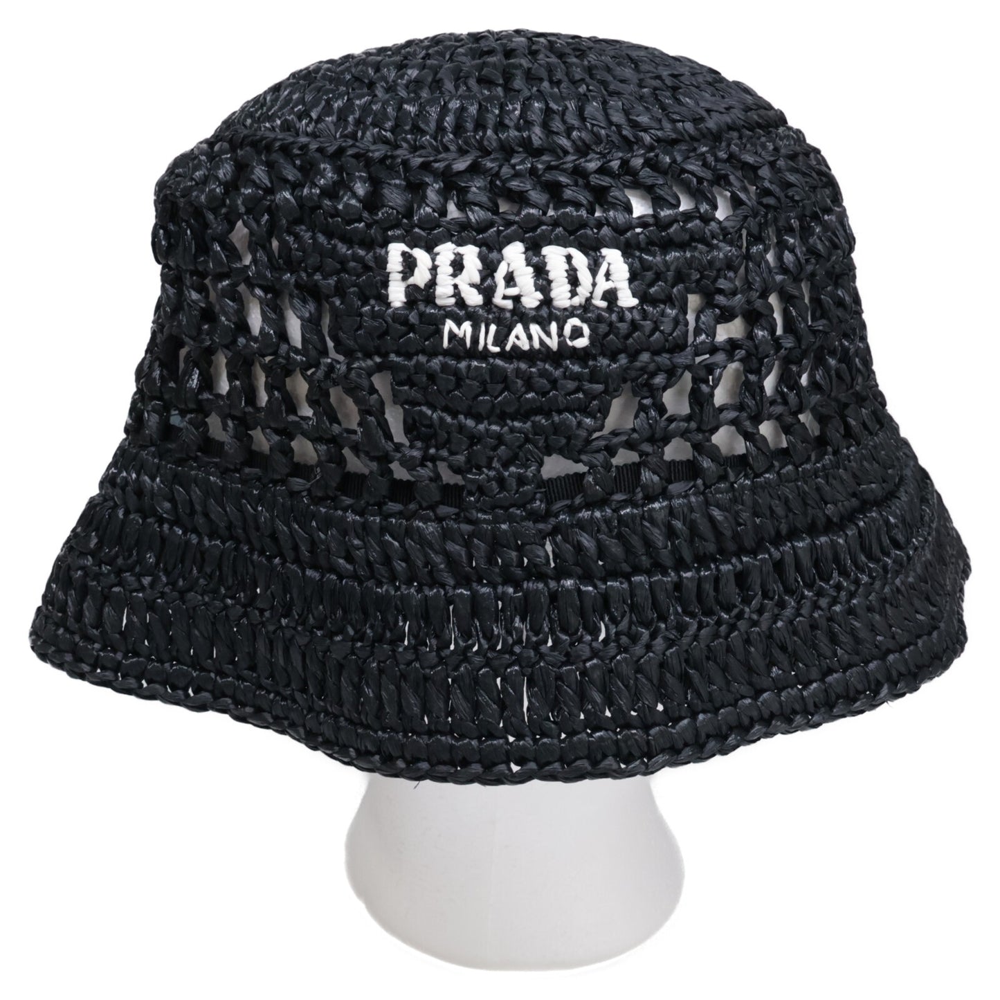 PRADA 普拉达 【美品】1HC137 2A2T 编织面料渔夫帽