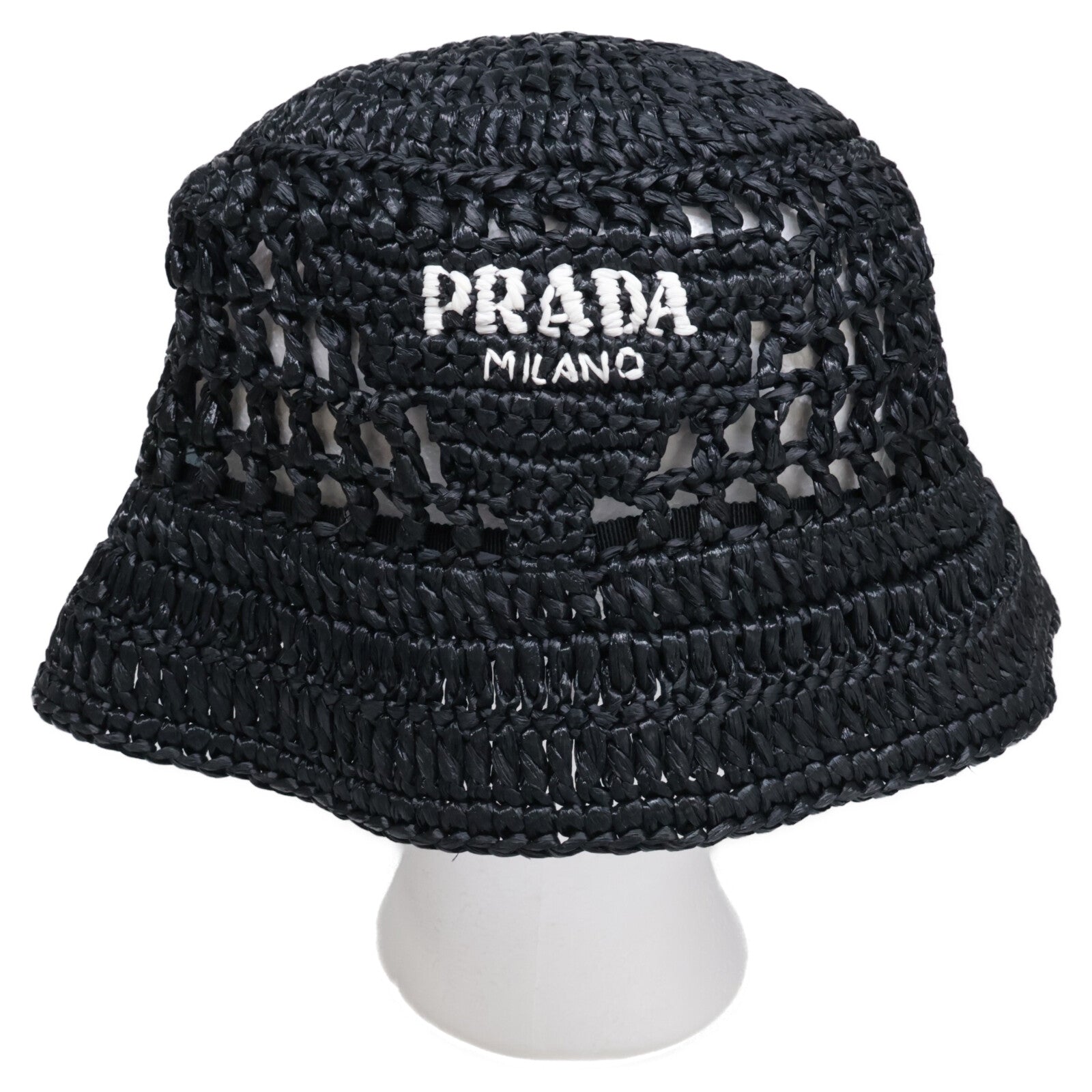 PRADA 普拉达 【美品】1HC137 2A2T 编织面料渔夫帽