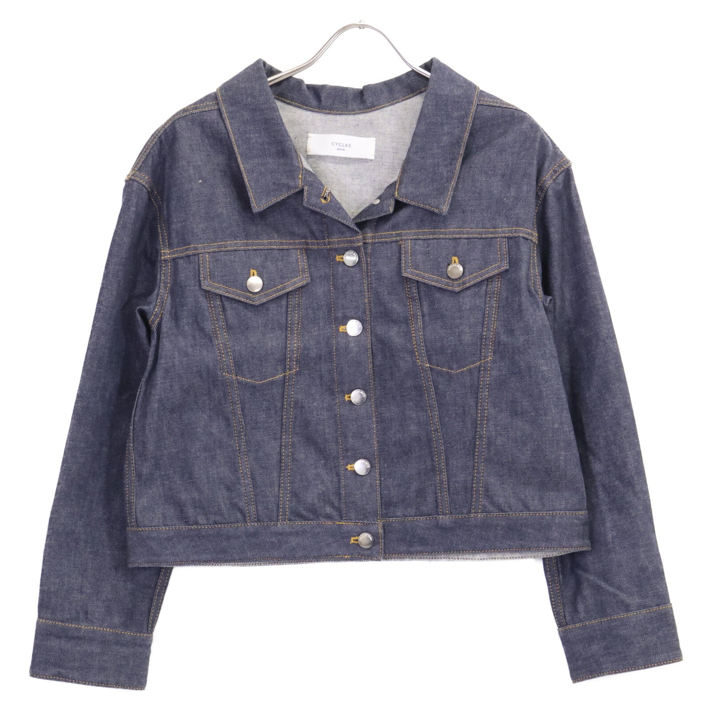 Women's Blue Cotton Rigid Denim Jacket O