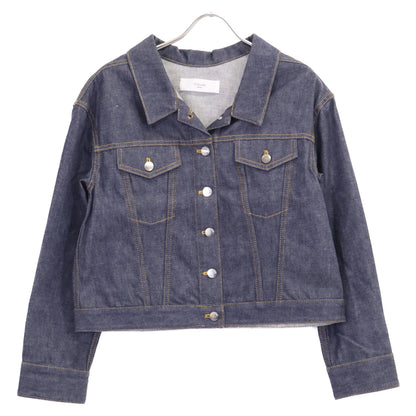 Women's Blue Cotton Rigid Denim Jacket O