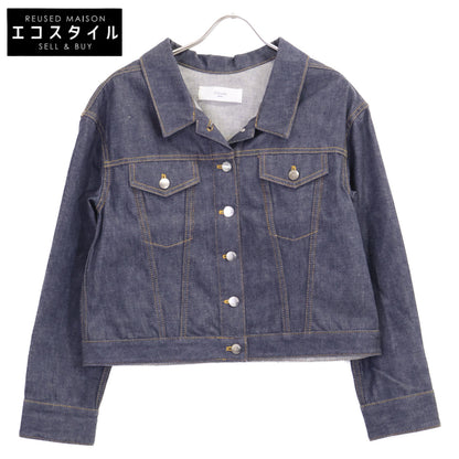 Women's Blue Cotton Rigid Denim Jacket O