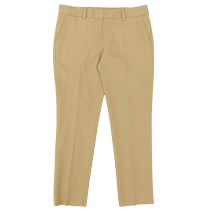 Unused Wool Center Press Slacks Bottoms Women's Beige 3 Bottoms 3 Women's