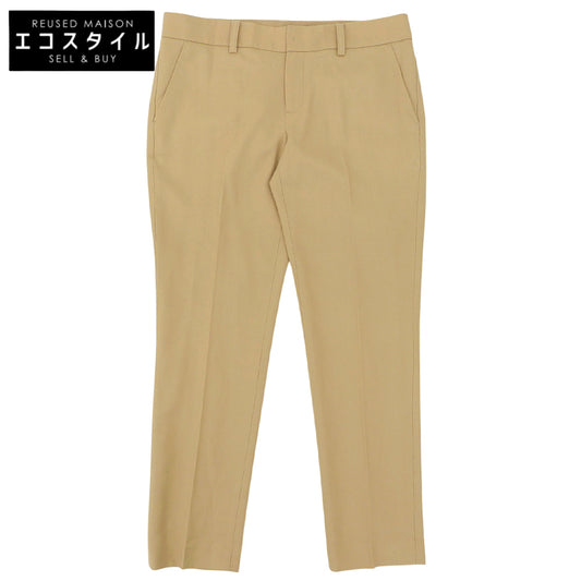 Unused Wool Center Press Slacks Bottoms Women's Beige 3 Bottoms 3 Women's
