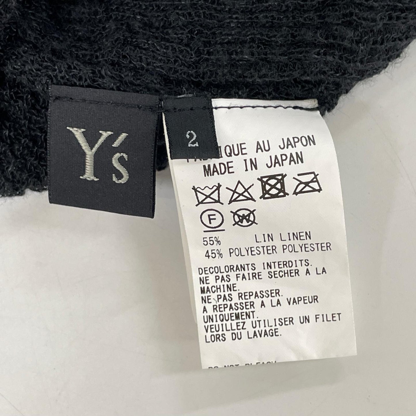 Y's ワイズ YG-K20-381 21SS ブラック ワイドシルエット トップス トップス