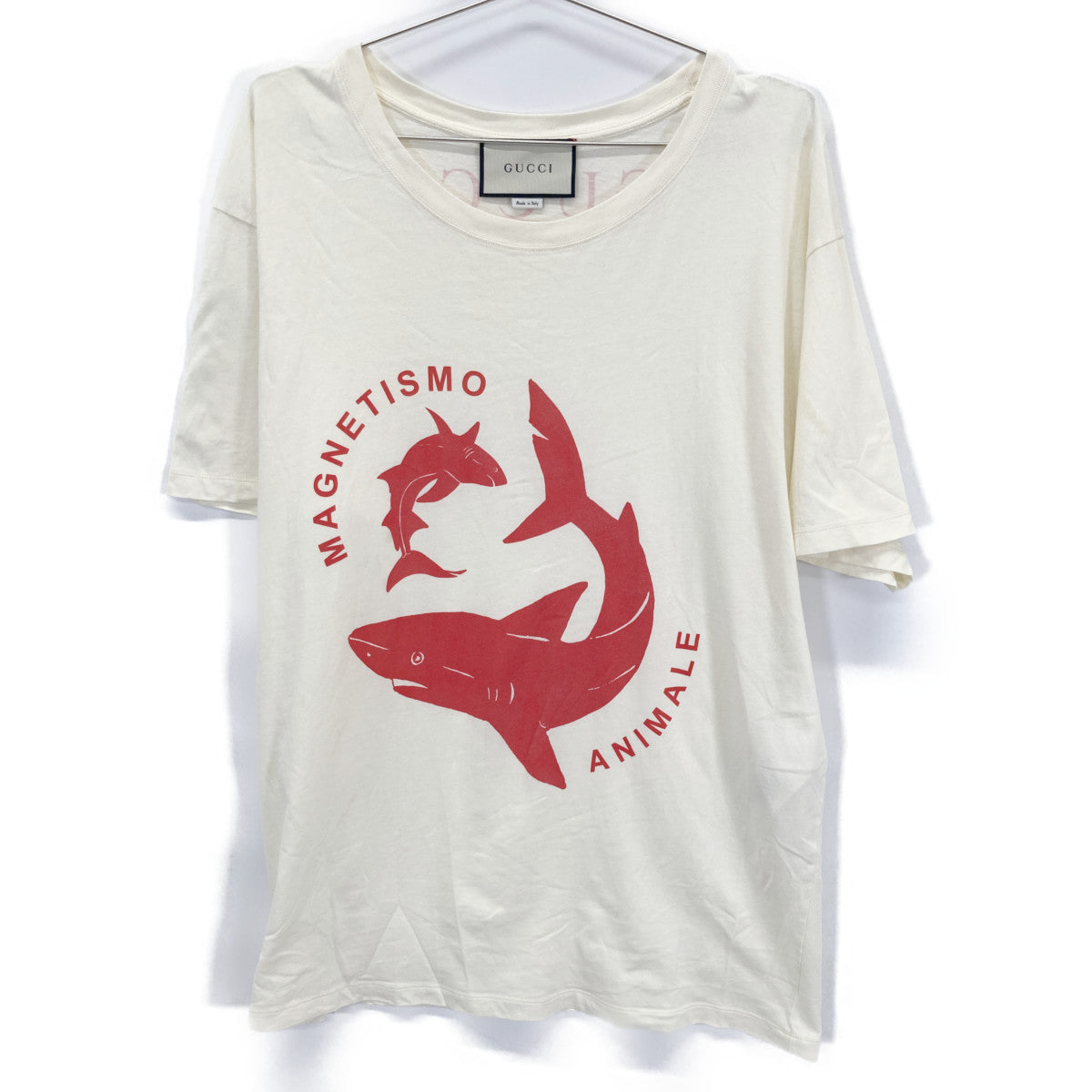 GUCCI グッチ 493117 アイボリー MAGNETISMO ANIMALE Tシャツ トップス