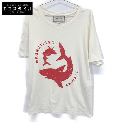 GUCCI グッチ 493117 アイボリー MAGNETISMO ANIMALE Tシャツ トップス