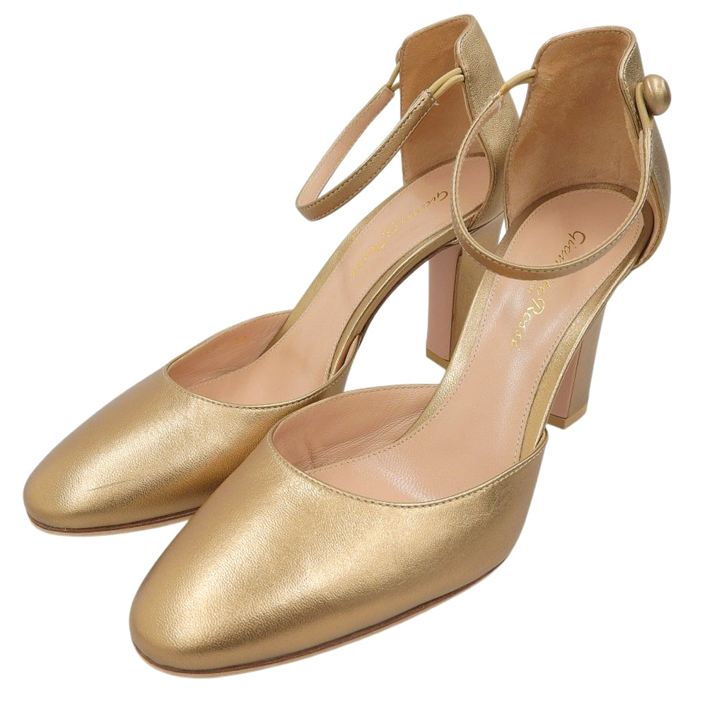 Excellent condition separate heel pumps women's gold 38 shoes 38 women's