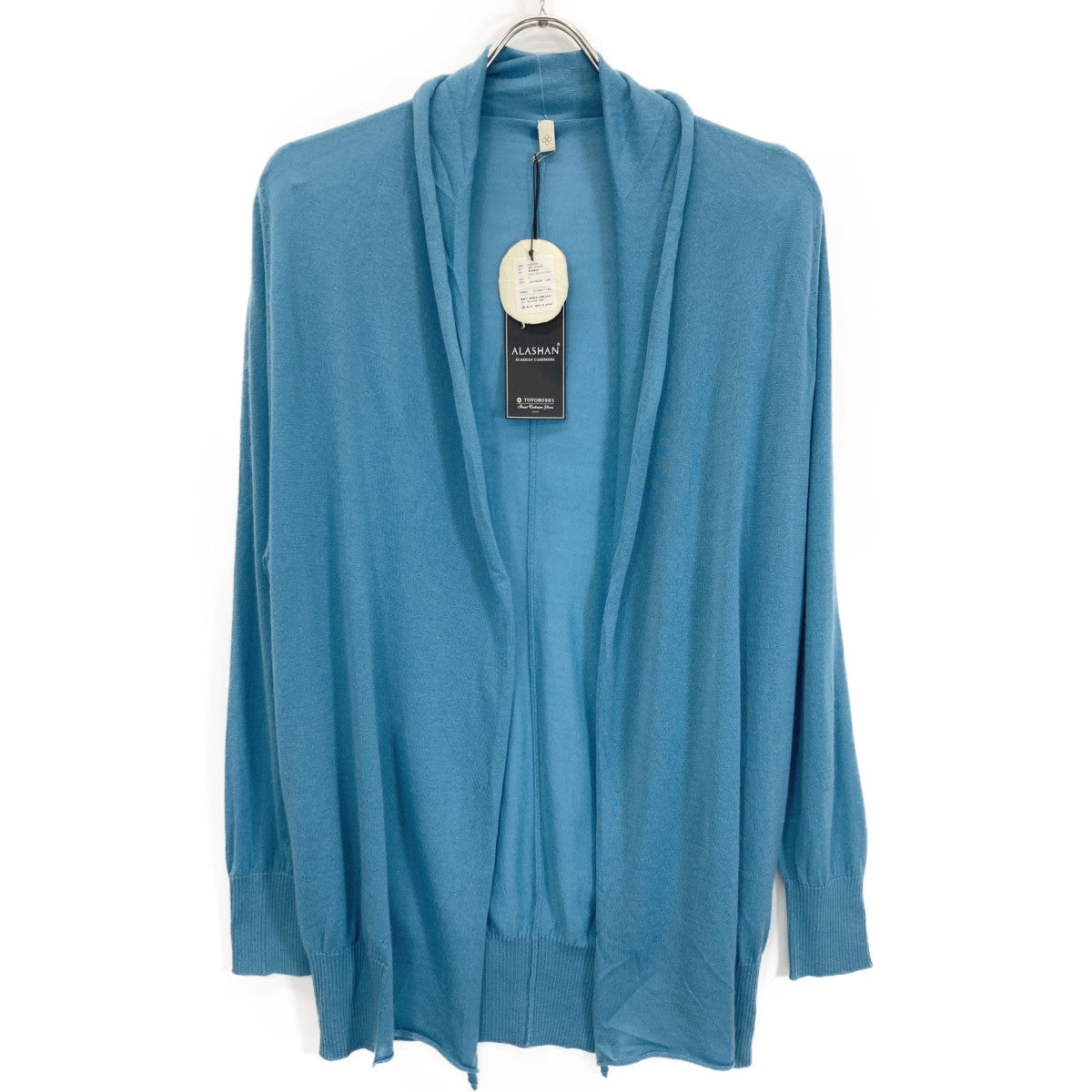 TOYOBOSHI TOYOBOSHI Light Green Blue TOKURA 09IT-AC6002 Cashmere Cardigan Top