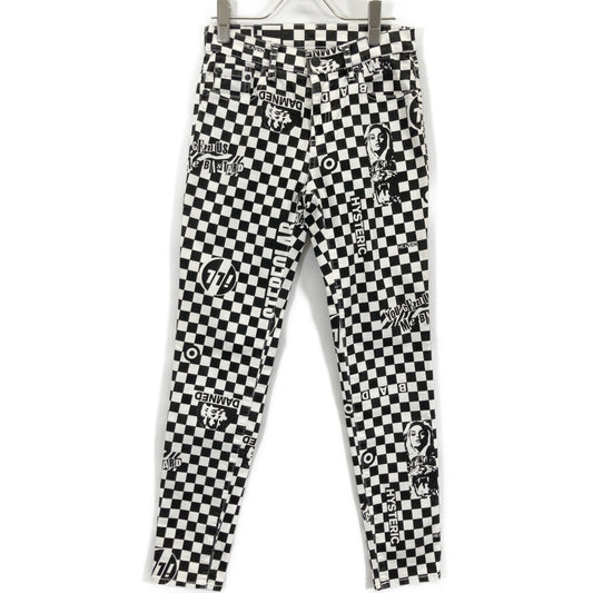 HYSTERIC GLAMOUR HYSTERIC GLAMOUR 01183AP01 STEREOLAB 全幅印花弹力斜纹棉布紧身裤 裤装 26