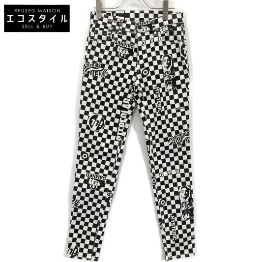 HYSTERIC GLAMOUR HYSTERIC GLAMOUR 01183AP01 STEREOLAB 全幅印花弹力斜纹棉布紧身裤 裤装 26