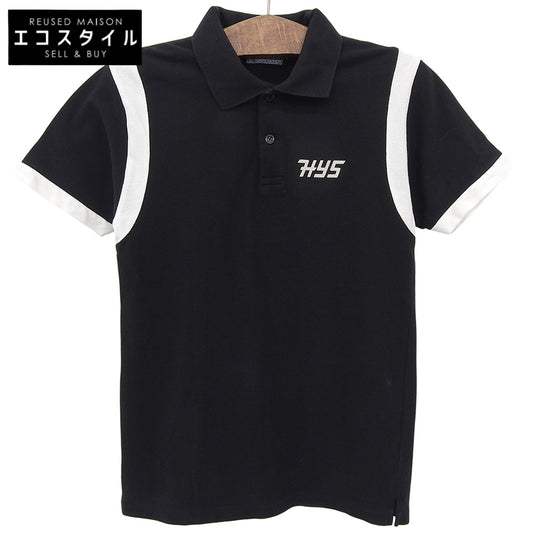 HYSTERIC GLAMOUR HYSTERIC MOTEL Polo Shirt Top Men's Black x White S 02241CH05 Tops