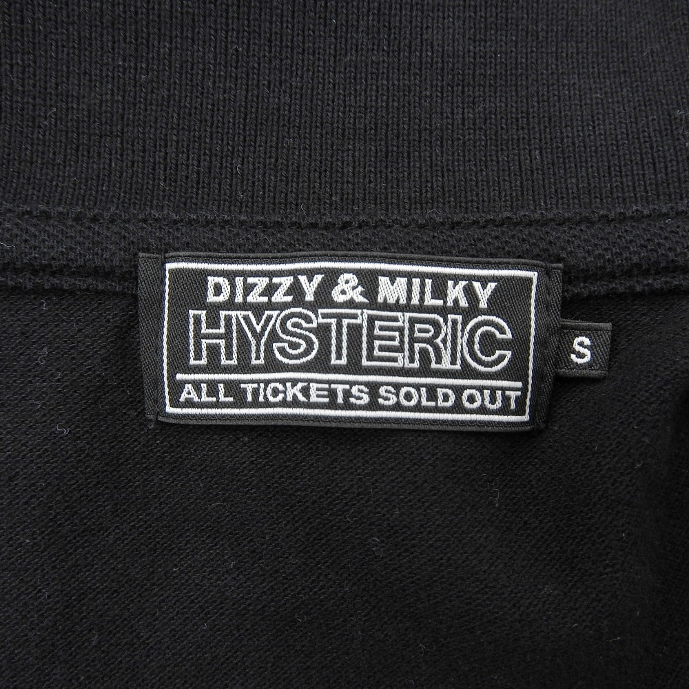 HYSTERIC GLAMOUR HYSTERIC MOTEL Polo Shirt Top Men's Black x White S 02241CH05 Tops