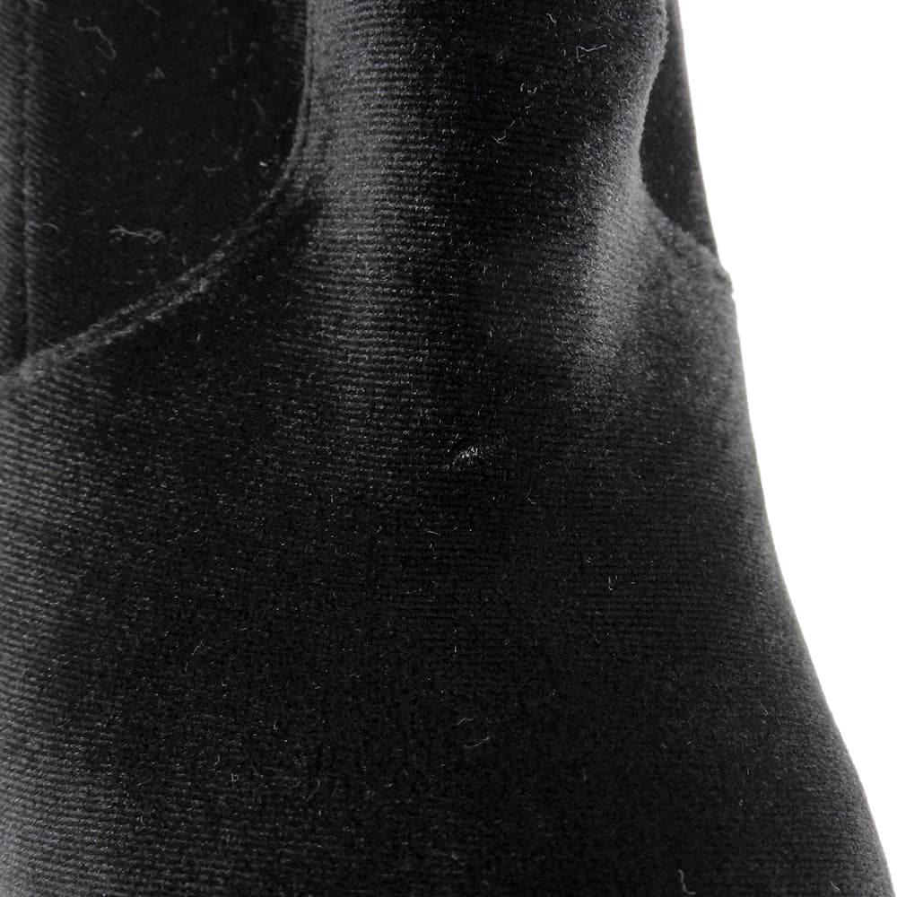 CASADEI Beautiful Velvet Short Boots Women's Black 37 Shoes