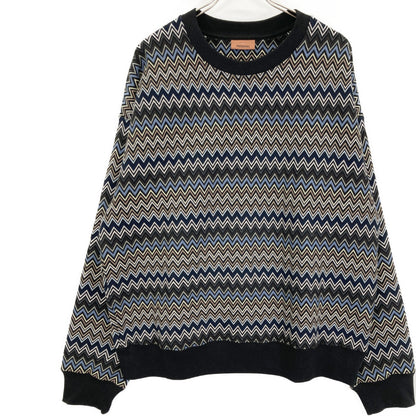 MISSONI 米索尼 24年 US24WW02 之字形图案纯棉圆领卫衣 上衣