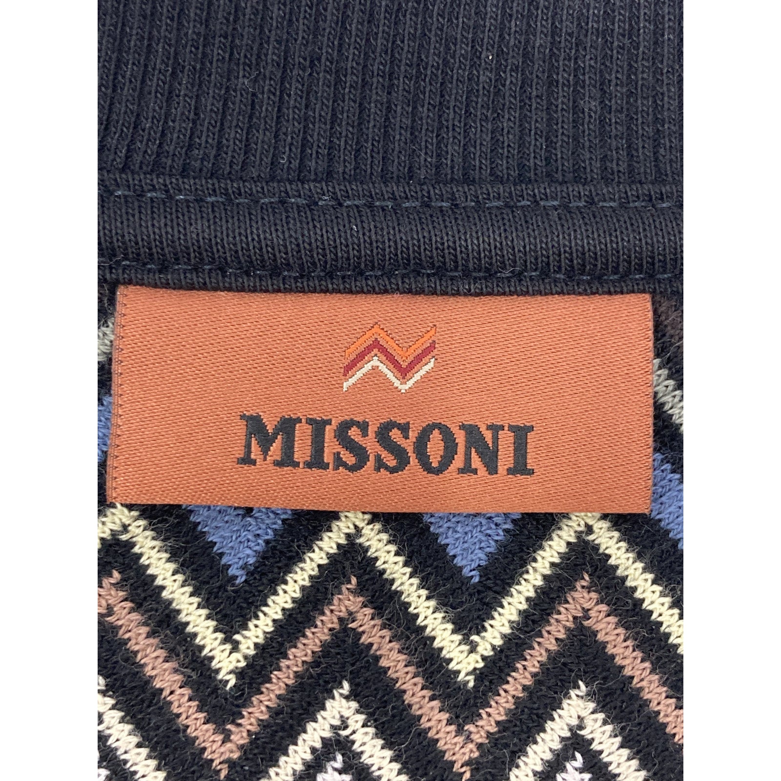 MISSONI 米索尼 24年 US24WW02 之字形图案纯棉圆领卫衣 上衣